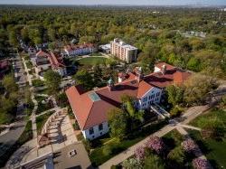 Aerial view of MSU campus